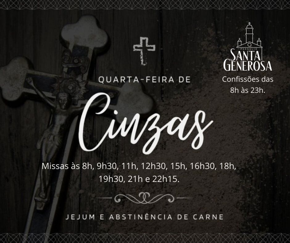 Quarta feira de Cinzas