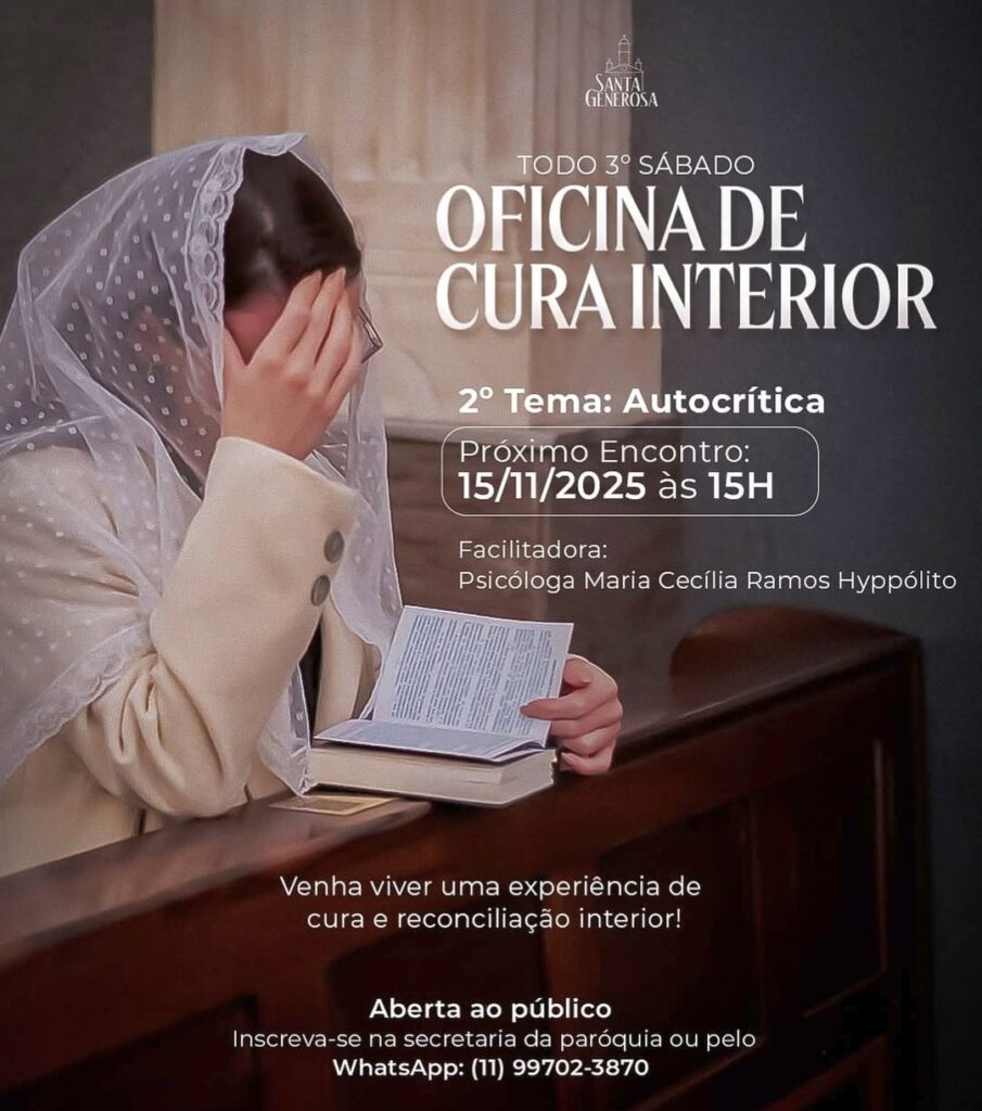 Oficina de Cura Interior – Tema 2 AutocriticaVoce se cobra demais Sente que nunca e bom o sufic