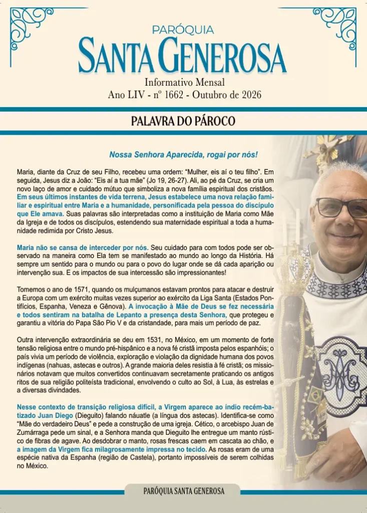 Jornal Santa Generosa Outubro 2026
